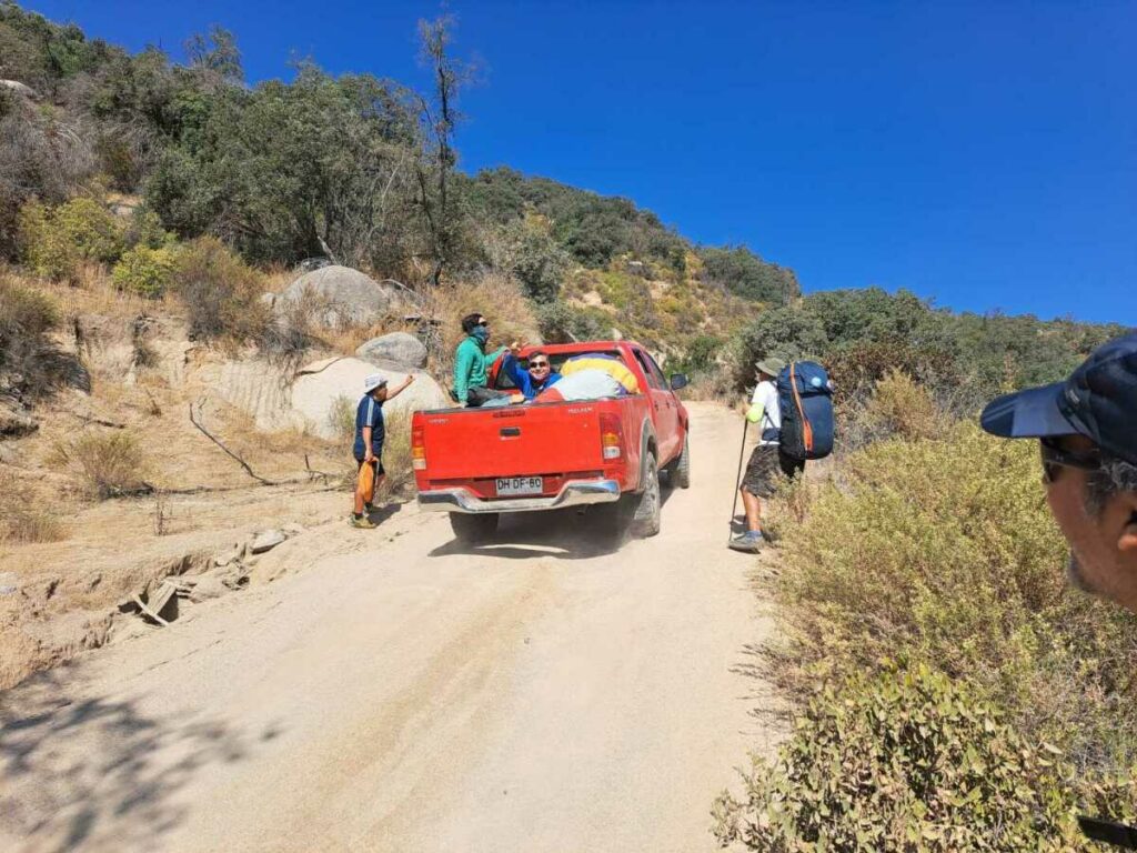 Un autre 4x4 vu pendant la montée à pied