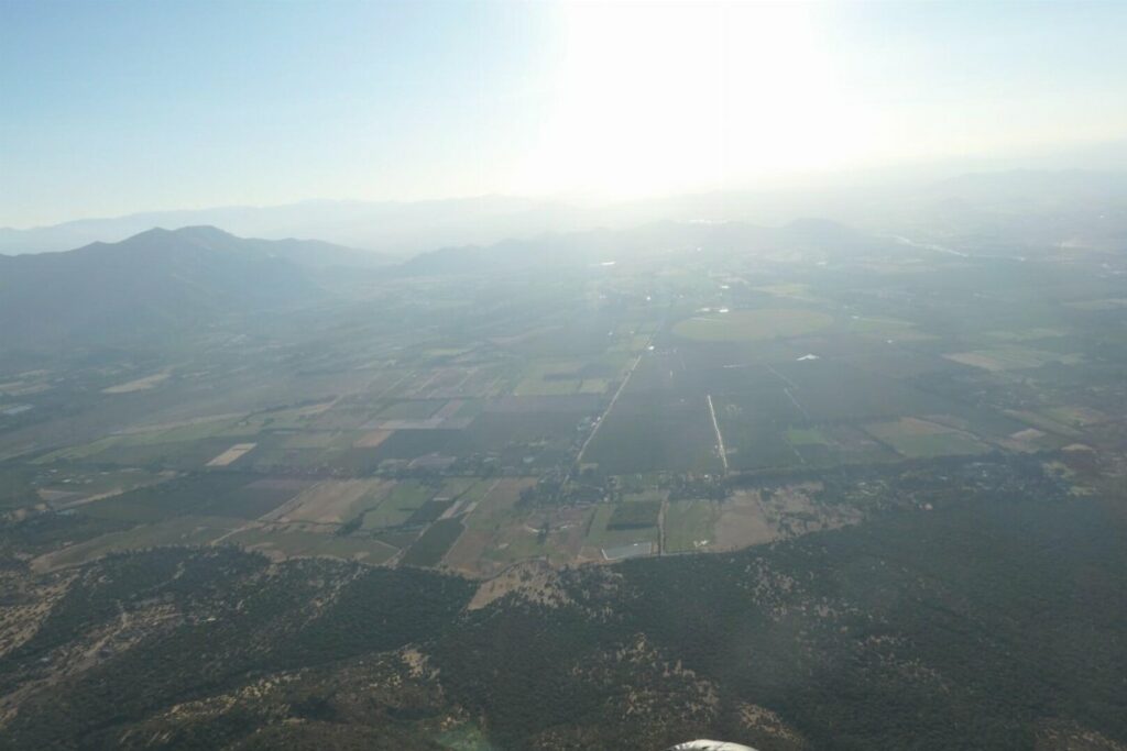 La plaine agricole au sud du Maipo